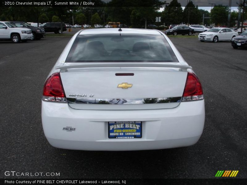 Summit White / Ebony 2010 Chevrolet Impala LT