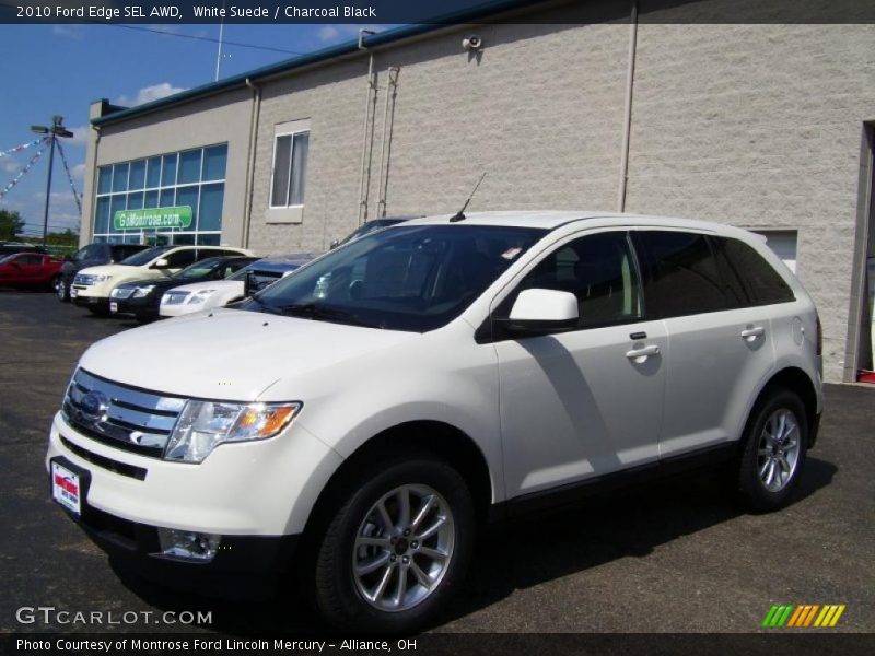 White Suede / Charcoal Black 2010 Ford Edge SEL AWD