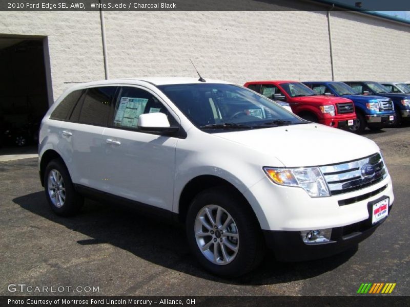 White Suede / Charcoal Black 2010 Ford Edge SEL AWD