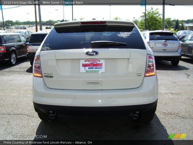 White Suede / Charcoal Black 2010 Ford Edge SEL AWD