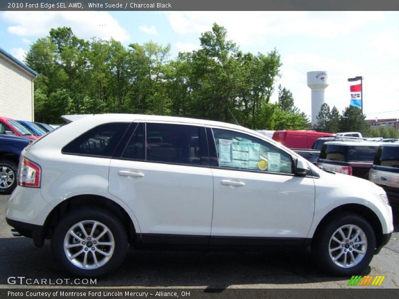White Suede / Charcoal Black 2010 Ford Edge SEL AWD