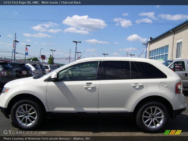 White Suede / Charcoal Black 2010 Ford Edge SEL AWD