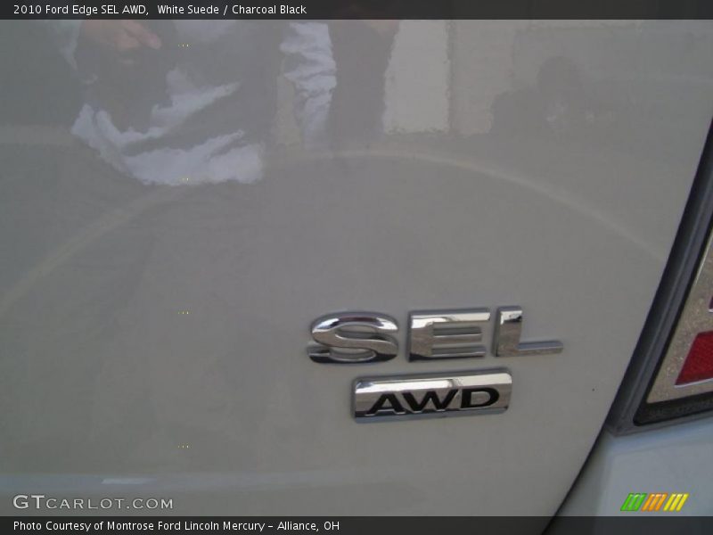 White Suede / Charcoal Black 2010 Ford Edge SEL AWD