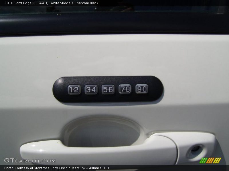 White Suede / Charcoal Black 2010 Ford Edge SEL AWD