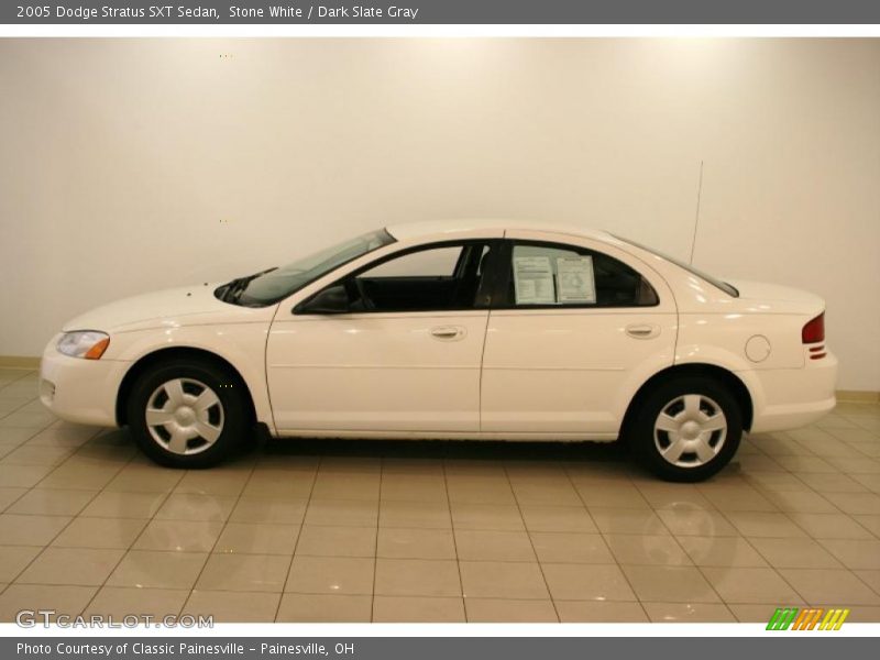 Stone White / Dark Slate Gray 2005 Dodge Stratus SXT Sedan