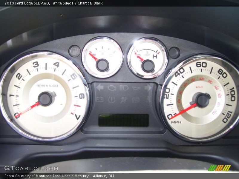 White Suede / Charcoal Black 2010 Ford Edge SEL AWD