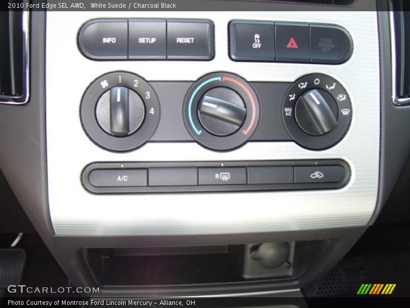 White Suede / Charcoal Black 2010 Ford Edge SEL AWD