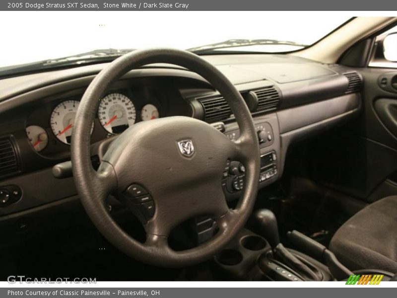 Stone White / Dark Slate Gray 2005 Dodge Stratus SXT Sedan