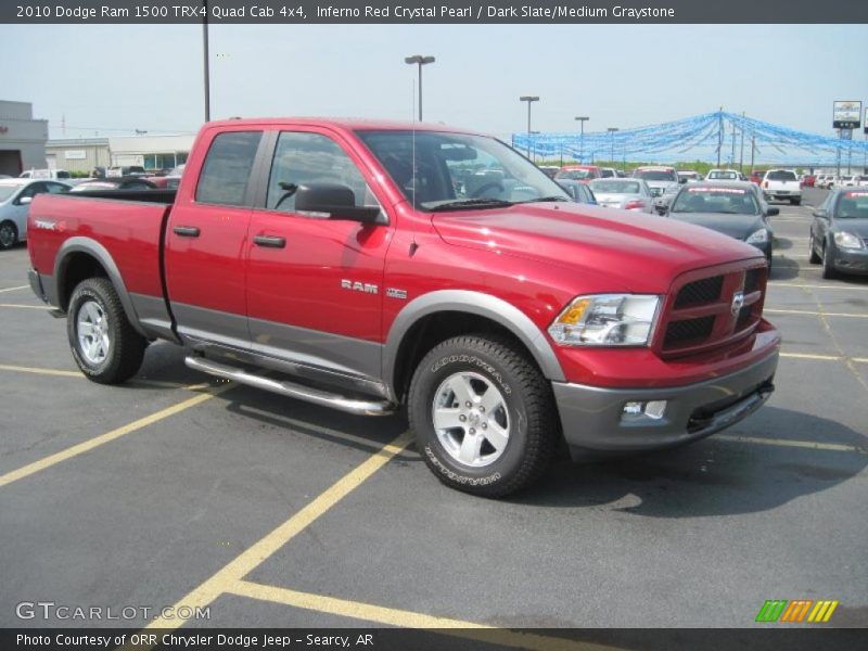 Inferno Red Crystal Pearl / Dark Slate/Medium Graystone 2010 Dodge Ram 1500 TRX4 Quad Cab 4x4