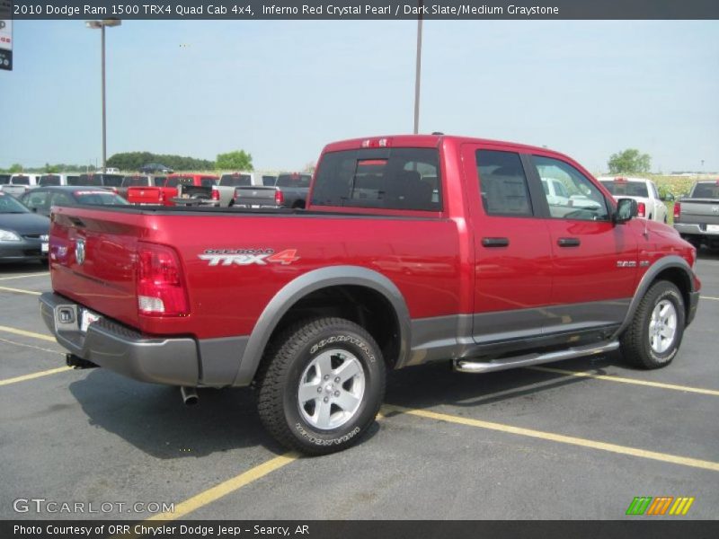 Inferno Red Crystal Pearl / Dark Slate/Medium Graystone 2010 Dodge Ram 1500 TRX4 Quad Cab 4x4