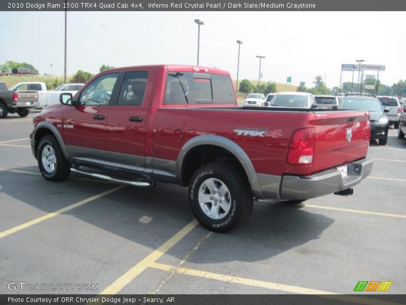 Inferno Red Crystal Pearl / Dark Slate/Medium Graystone 2010 Dodge Ram 1500 TRX4 Quad Cab 4x4