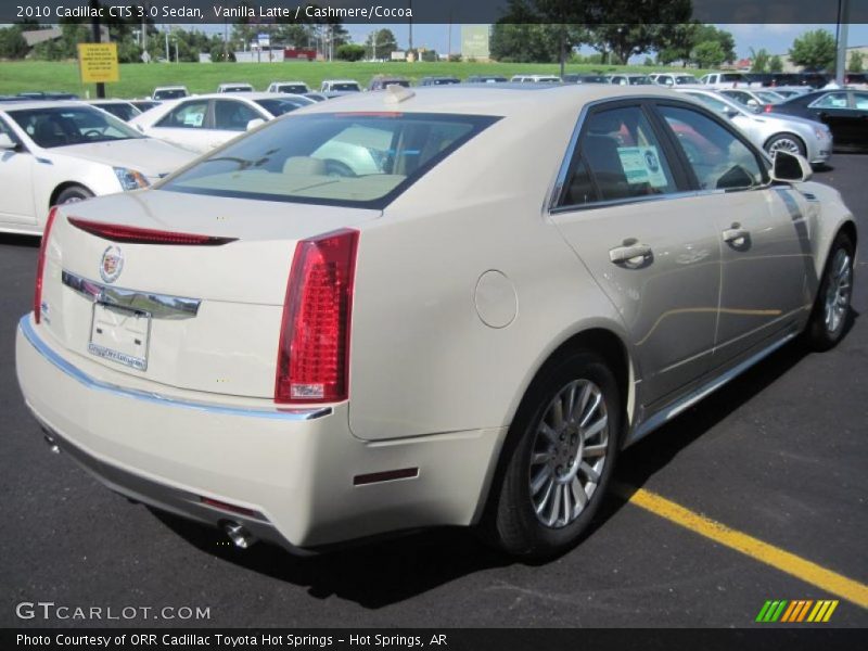Vanilla Latte / Cashmere/Cocoa 2010 Cadillac CTS 3.0 Sedan