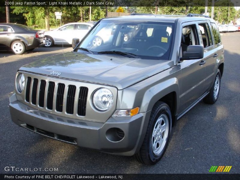 Light Khaki Metallic / Dark Slate Gray 2008 Jeep Patriot Sport