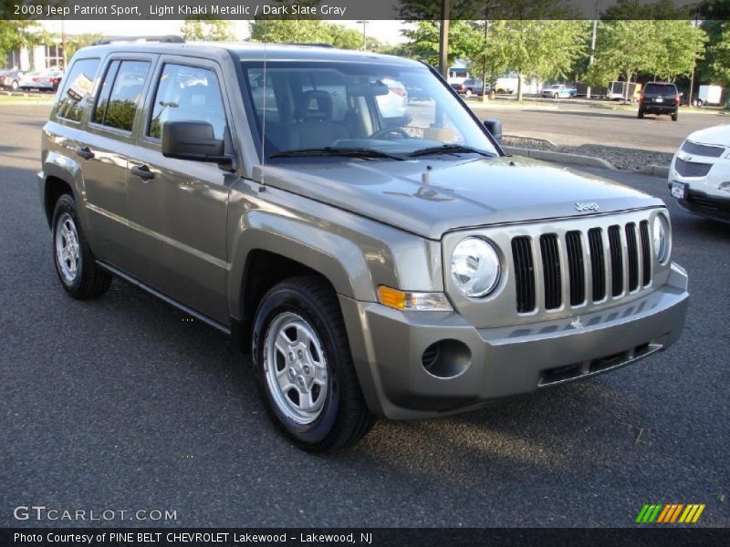 Light Khaki Metallic / Dark Slate Gray 2008 Jeep Patriot Sport