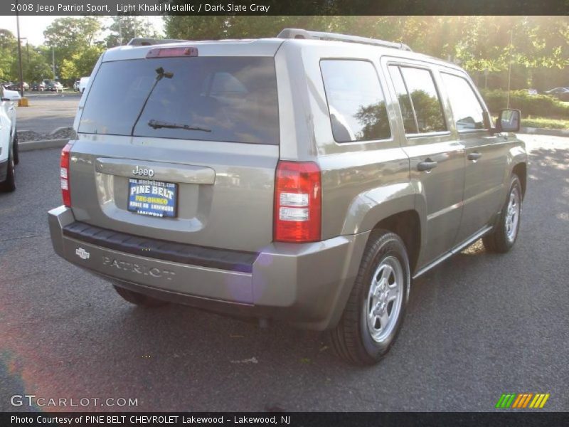 Light Khaki Metallic / Dark Slate Gray 2008 Jeep Patriot Sport