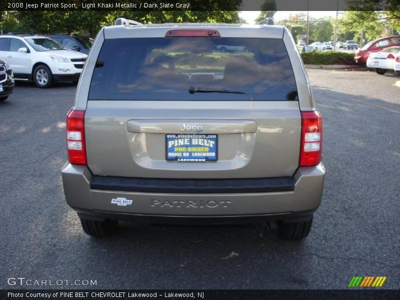 Light Khaki Metallic / Dark Slate Gray 2008 Jeep Patriot Sport
