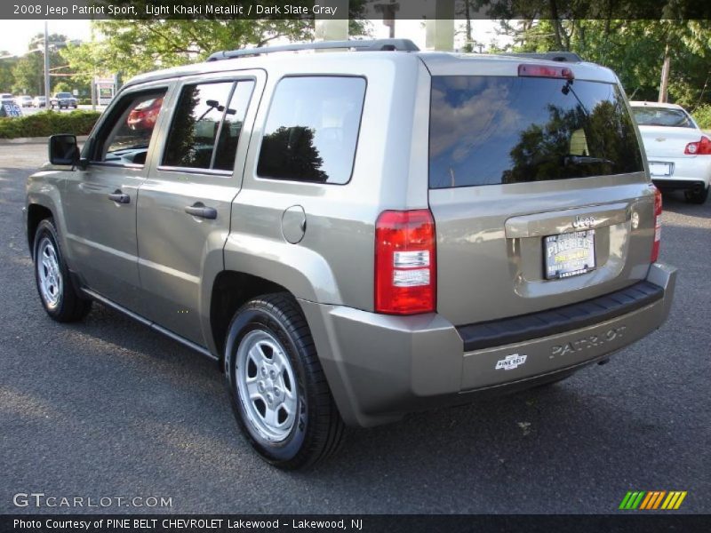 Light Khaki Metallic / Dark Slate Gray 2008 Jeep Patriot Sport