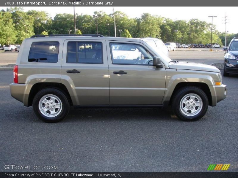 Light Khaki Metallic / Dark Slate Gray 2008 Jeep Patriot Sport