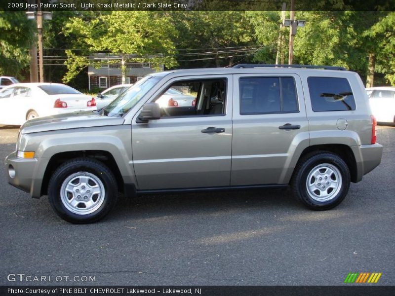 Light Khaki Metallic / Dark Slate Gray 2008 Jeep Patriot Sport