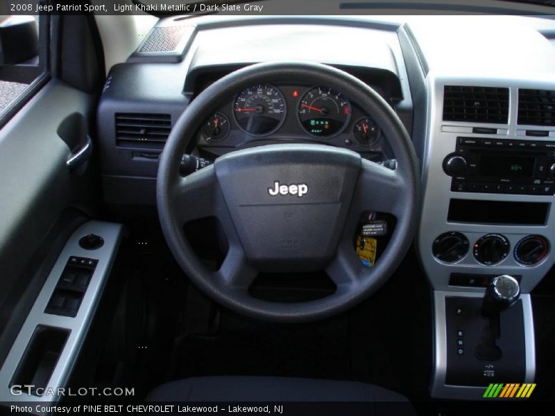 Light Khaki Metallic / Dark Slate Gray 2008 Jeep Patriot Sport