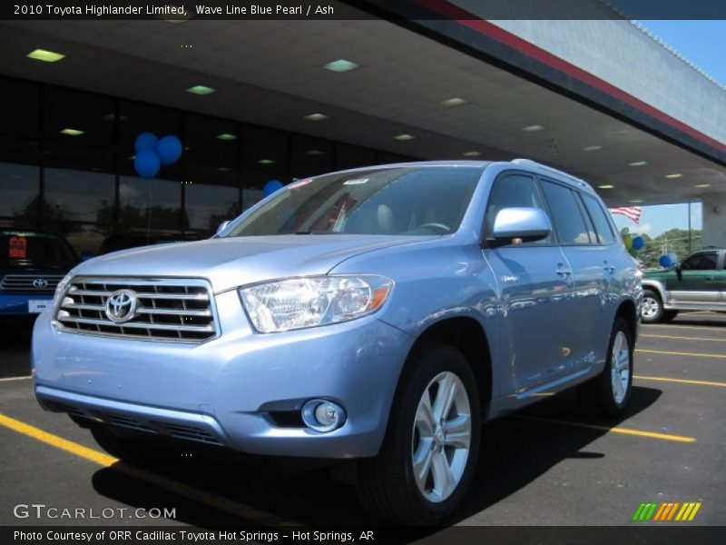 Wave Line Blue Pearl / Ash 2010 Toyota Highlander Limited