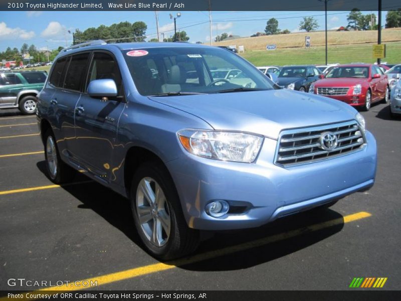 Wave Line Blue Pearl / Ash 2010 Toyota Highlander Limited
