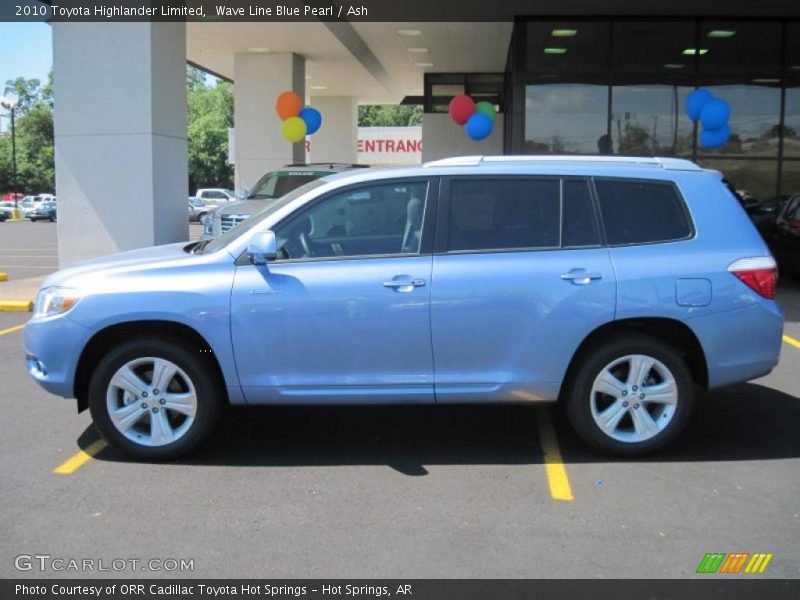 Wave Line Blue Pearl / Ash 2010 Toyota Highlander Limited