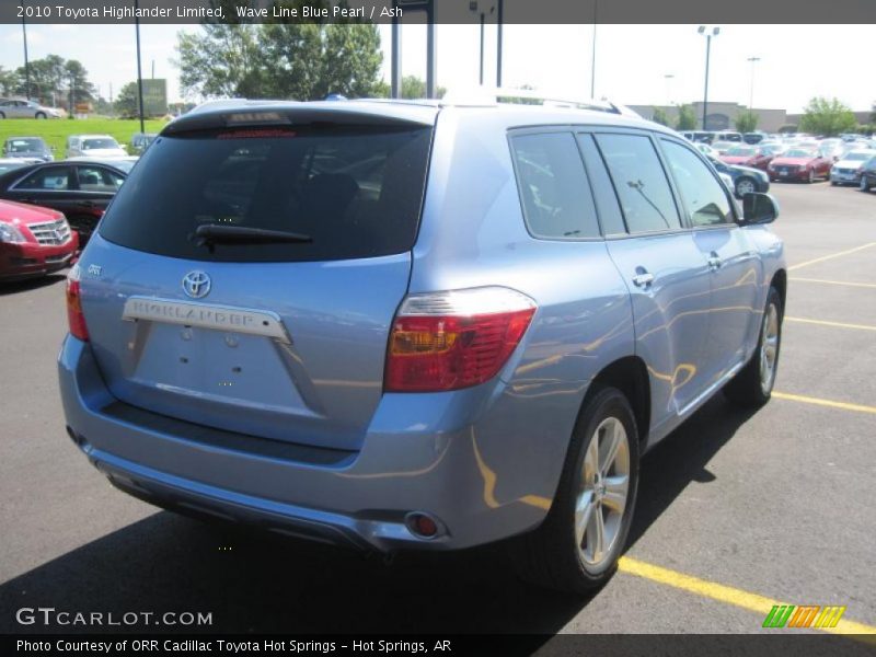 Wave Line Blue Pearl / Ash 2010 Toyota Highlander Limited