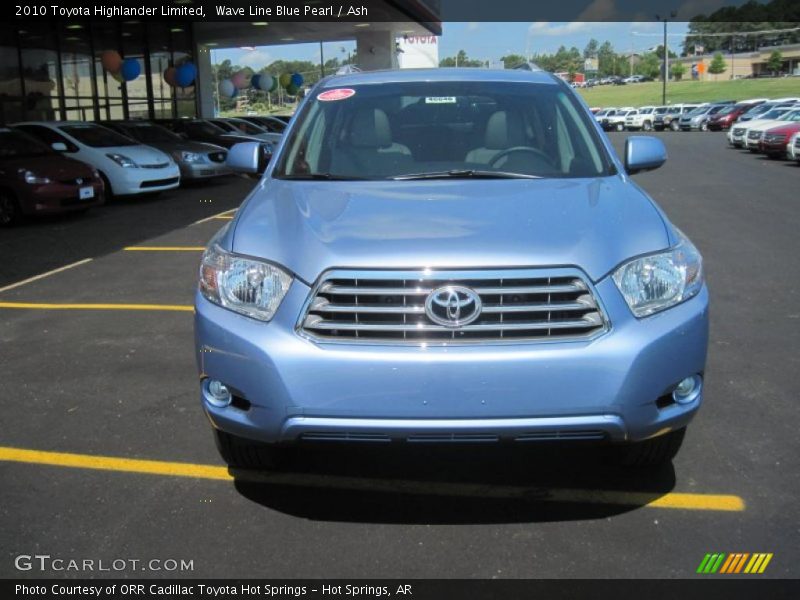 Wave Line Blue Pearl / Ash 2010 Toyota Highlander Limited