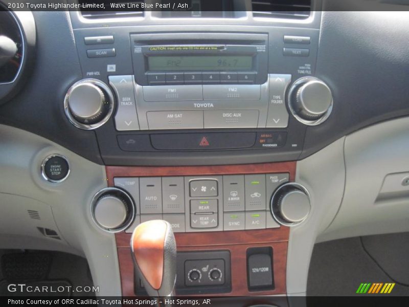 Wave Line Blue Pearl / Ash 2010 Toyota Highlander Limited