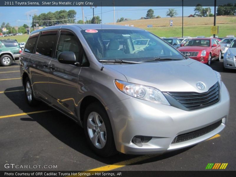 Silver Sky Metallic / Light Gray 2011 Toyota Sienna