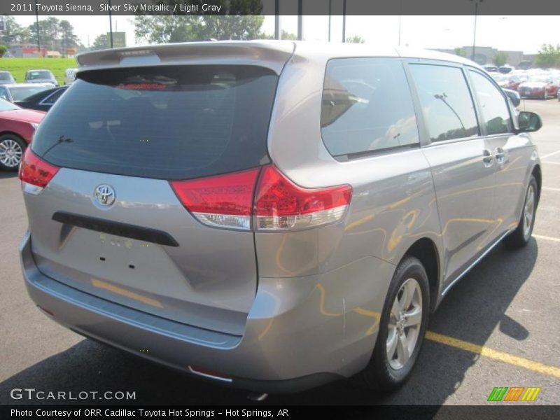 Silver Sky Metallic / Light Gray 2011 Toyota Sienna