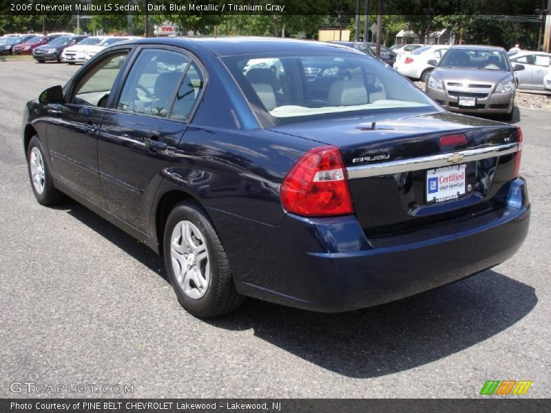 Dark Blue Metallic / Titanium Gray 2006 Chevrolet Malibu LS Sedan