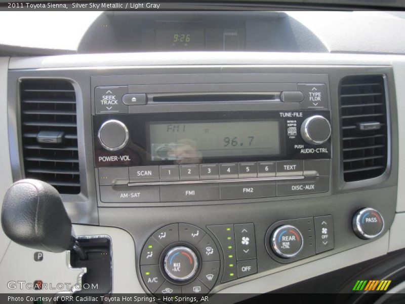 Silver Sky Metallic / Light Gray 2011 Toyota Sienna