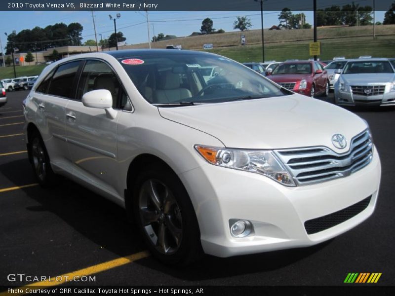 Blizzard White Pearl / Ivory 2010 Toyota Venza V6