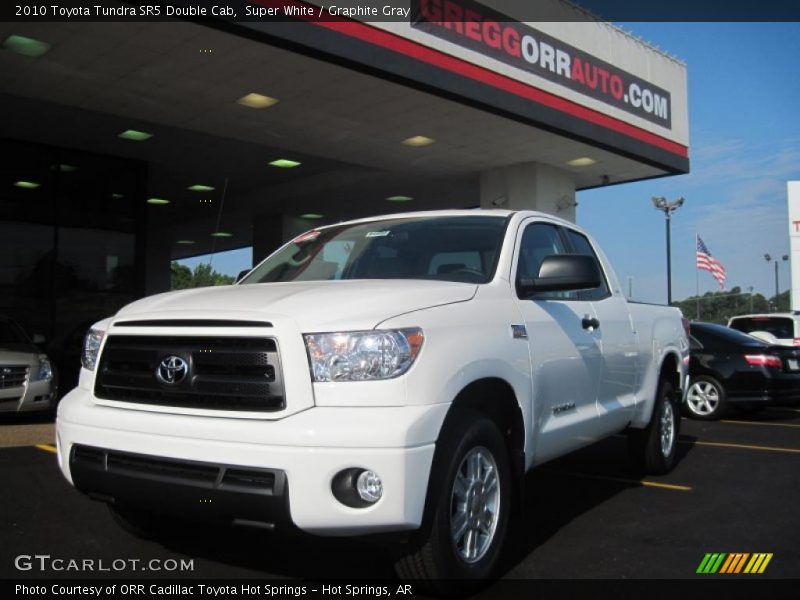 Super White / Graphite Gray 2010 Toyota Tundra SR5 Double Cab
