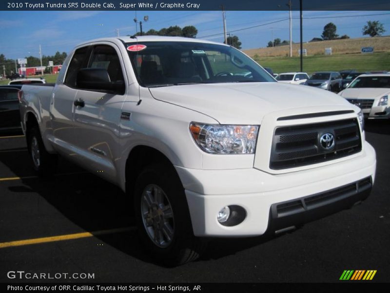Super White / Graphite Gray 2010 Toyota Tundra SR5 Double Cab