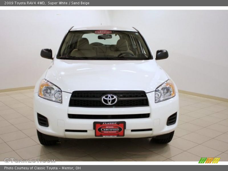 Super White / Sand Beige 2009 Toyota RAV4 4WD