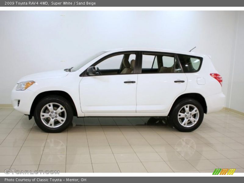 Super White / Sand Beige 2009 Toyota RAV4 4WD