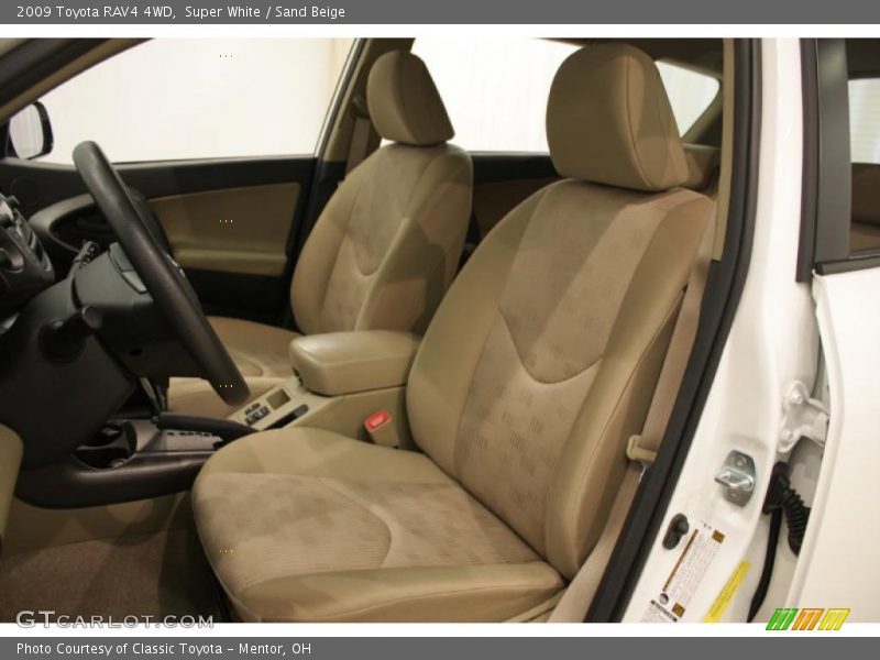 Super White / Sand Beige 2009 Toyota RAV4 4WD