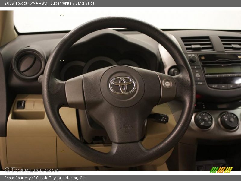 Super White / Sand Beige 2009 Toyota RAV4 4WD