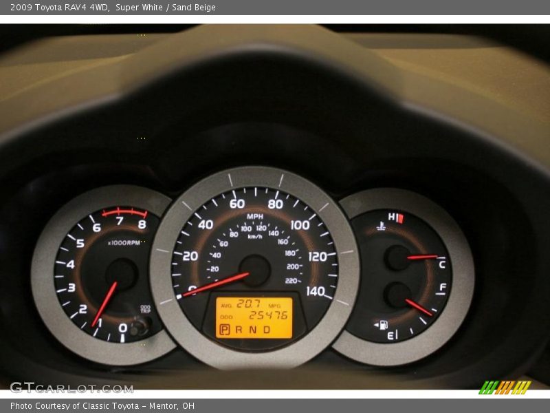 Super White / Sand Beige 2009 Toyota RAV4 4WD