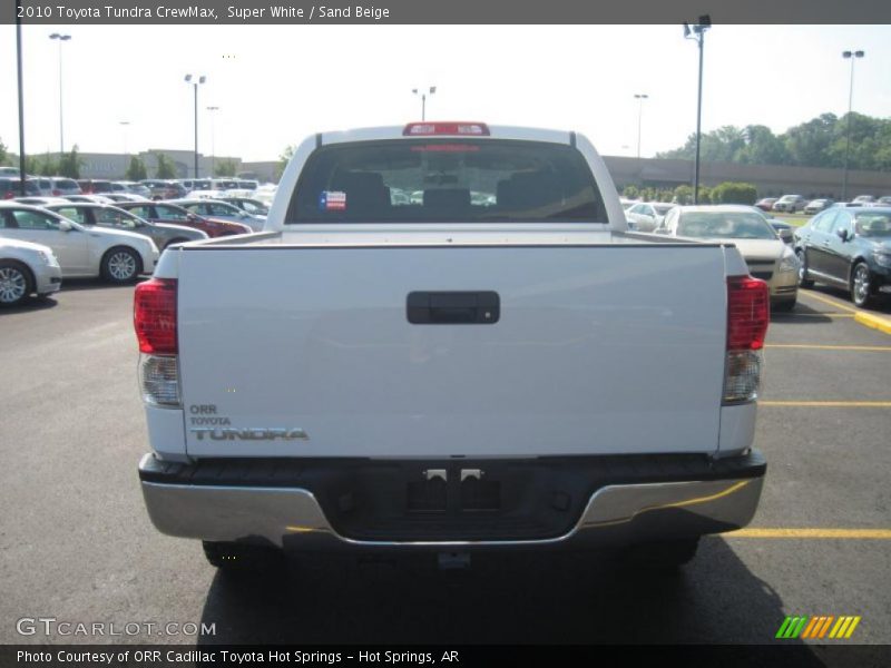 Super White / Sand Beige 2010 Toyota Tundra CrewMax
