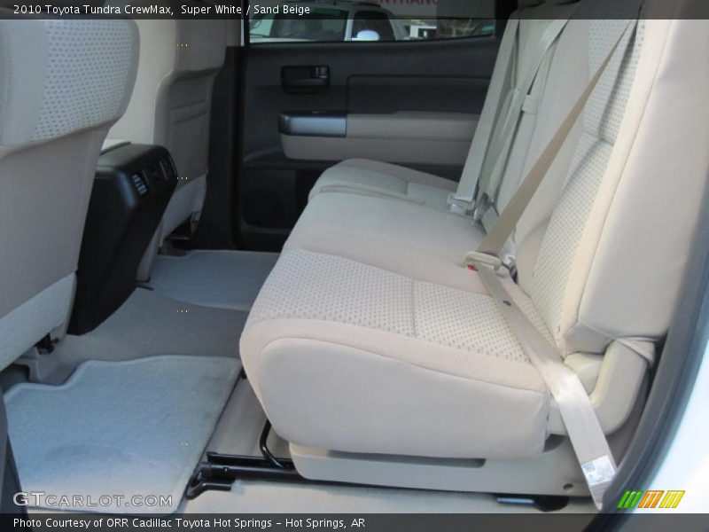 Super White / Sand Beige 2010 Toyota Tundra CrewMax