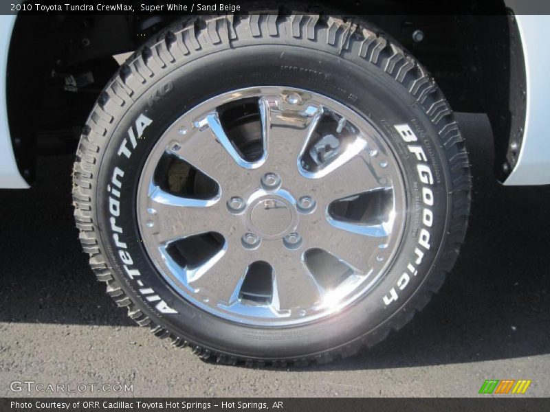 Super White / Sand Beige 2010 Toyota Tundra CrewMax