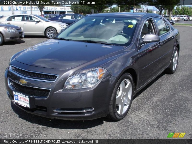 Taupe Gray Metallic / Titanium 2010 Chevrolet Malibu LT Sedan