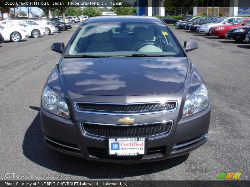 Taupe Gray Metallic / Titanium 2010 Chevrolet Malibu LT Sedan