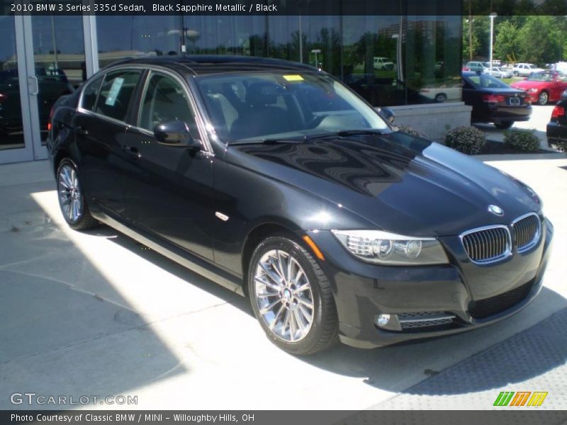 Black Sapphire Metallic / Black 2010 BMW 3 Series 335d Sedan