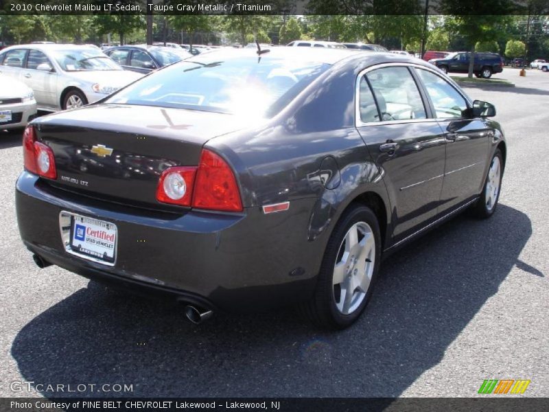 Taupe Gray Metallic / Titanium 2010 Chevrolet Malibu LT Sedan