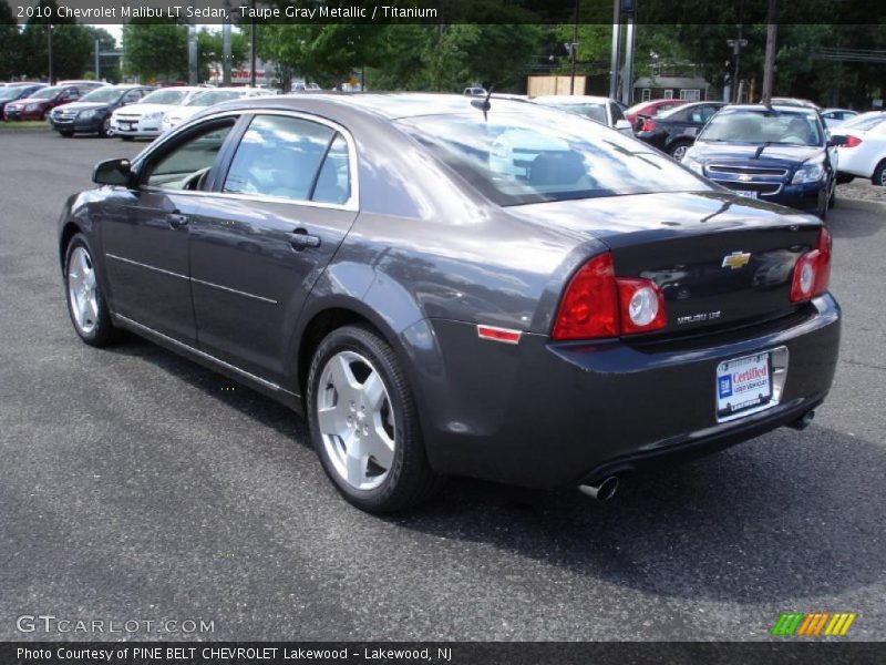 Taupe Gray Metallic / Titanium 2010 Chevrolet Malibu LT Sedan